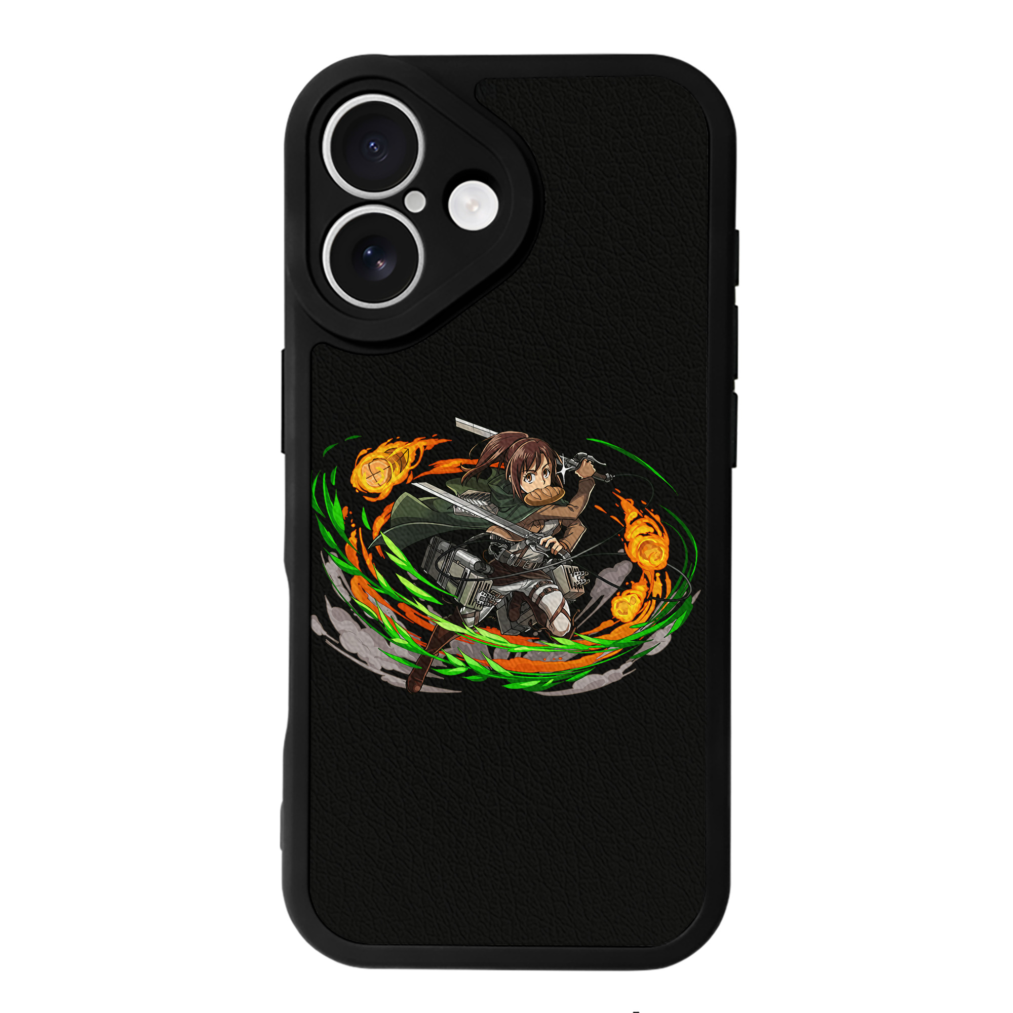 （画像用） 進撃の巨人 サシャ·ブラウス Attack on Titan Sasha Blaus 【iPhone 16シリーズ対応】シリコンスマホケース（レザー調） 材質：シリコン